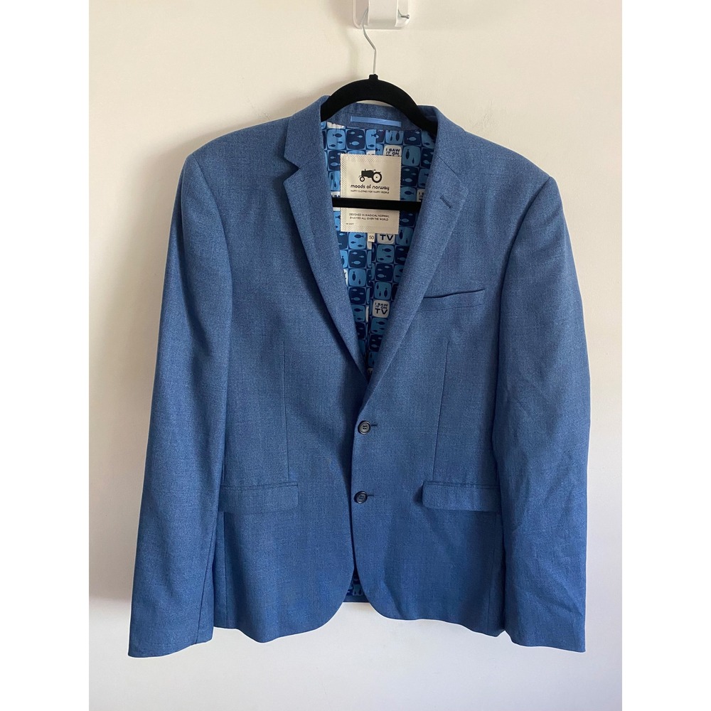 Moods of Norway Men's Blue Blazer Sport Coat Jacket Size 50‎